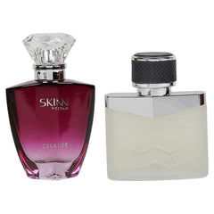 Skinn By Titan Raw And Celeste Perfumes For Men And Women, 50ml 1.6 Fl.oz. Each Pack Of 2