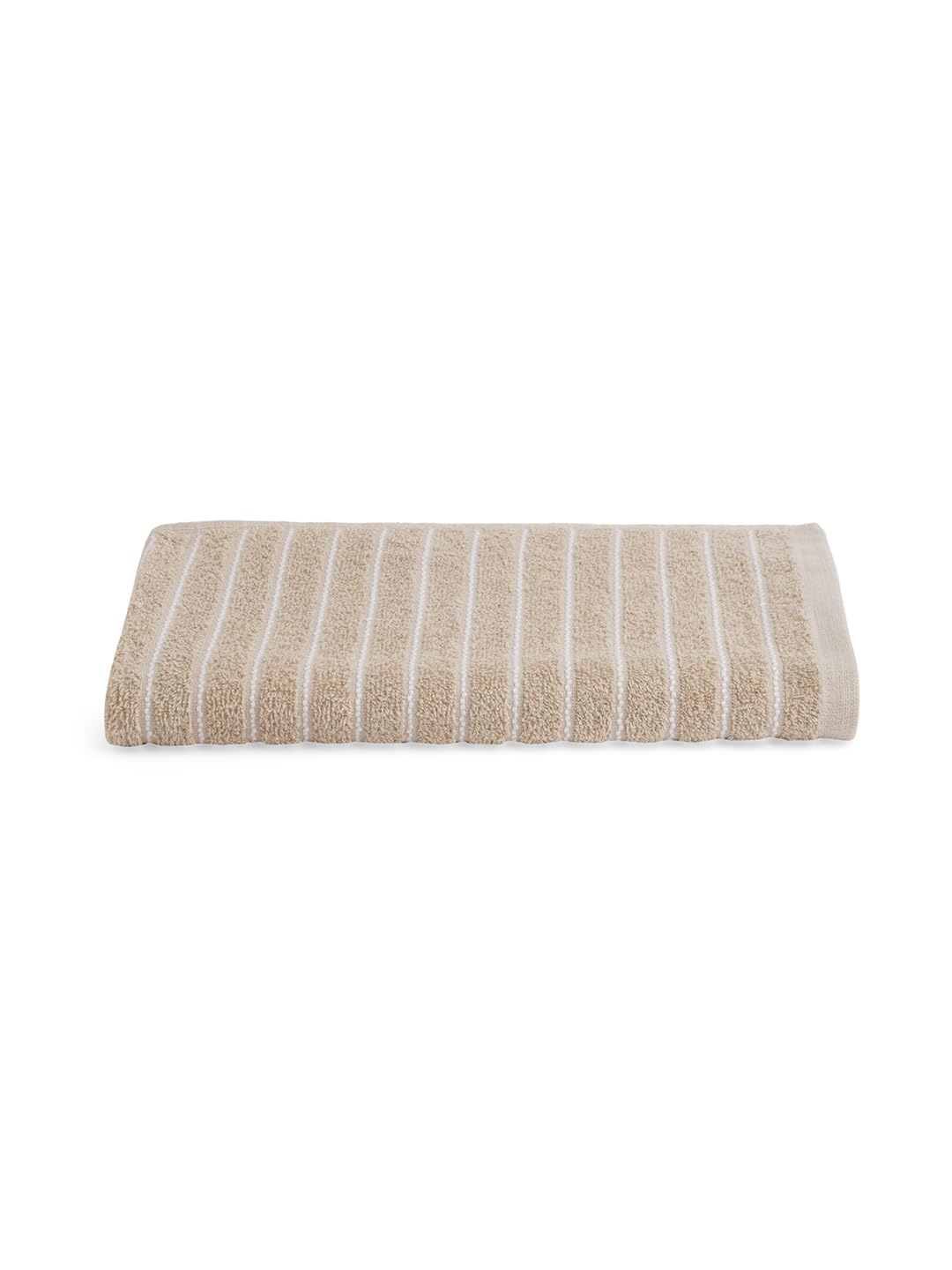 Welspun 2 In-1 100% Cotton 400 Gsm Bath Towel (Beige)