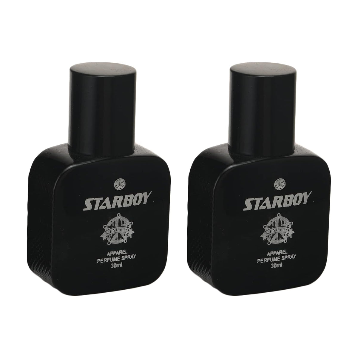 JD International Star Boy Black Apparel Unisex Perfume With Long Lasting Fragrance - Pack Of 2 X 30ml, 1.02 Fl.oz. Each | Perfume For Men & Women