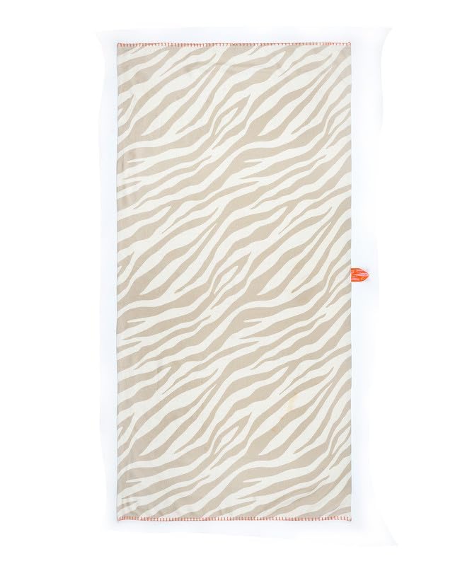 Thirsty Towel Bamboo Bath Towels 460 Gsm | Super Soft & High Absorbency Towel, Quick Dry Bath Towel Large Size (Taupe Tiger)