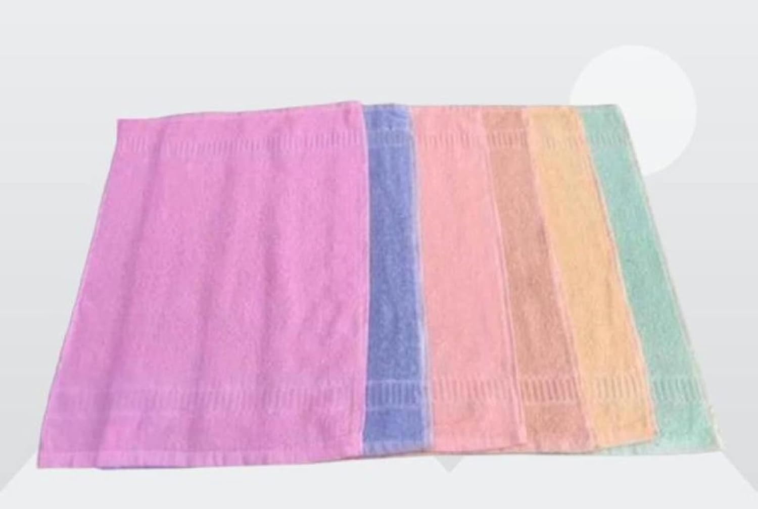 N G Products 100% Cotton Soft & Super Absorbent, Antibacterial Hand Towel 1300 Gsm (Multicolor)- Pack Of 12