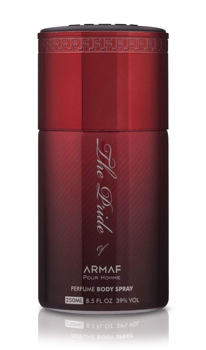 Armaf The Pride Of Armaf Pour Homme Red Perfume Body Spray 250ml 8.5 Fl.oz. Daily Wear Deo For Men | Long Lasting