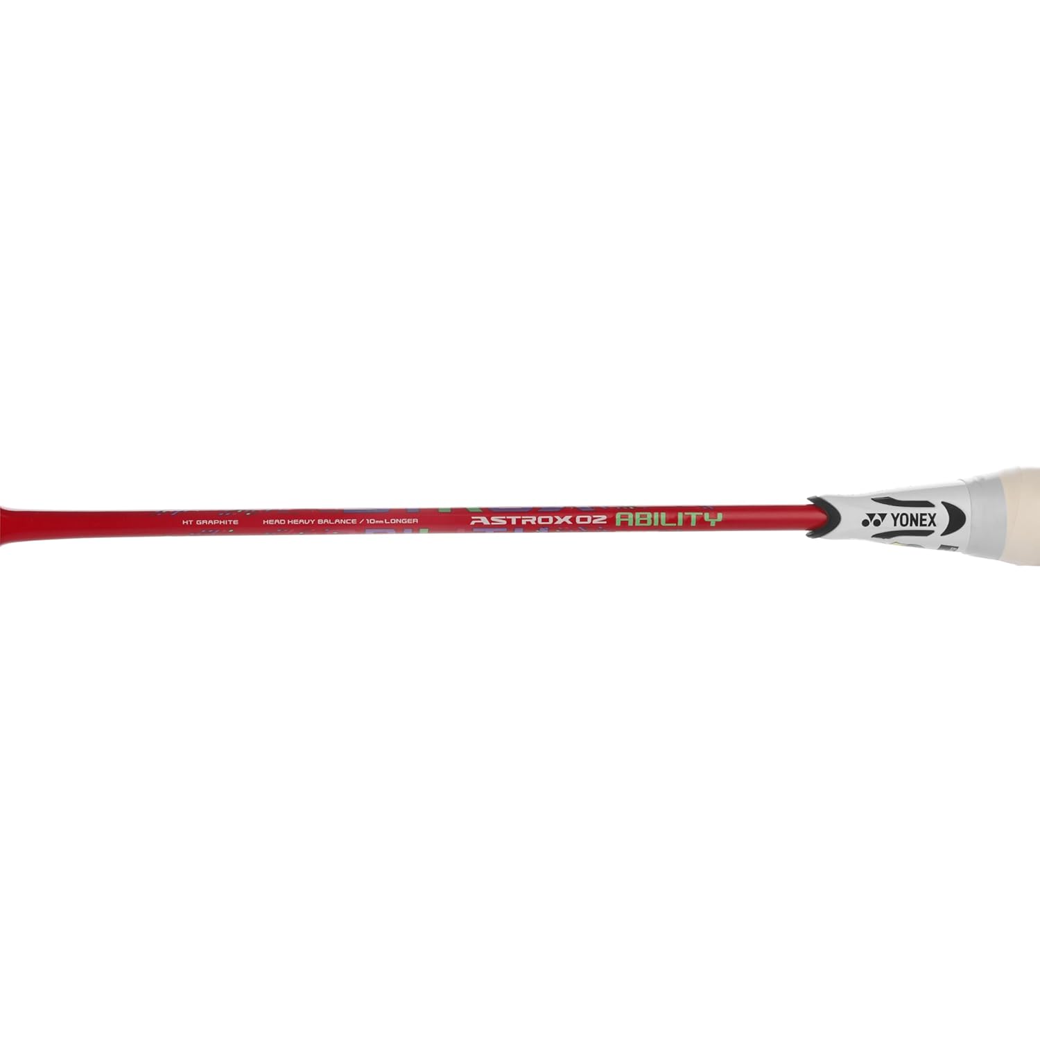 Yonex ASTROX 02 ABILITY Carbon Graphite Badminton Racquet, G4 4U Colour - Red, Grip Size - 3 1/4 Inches