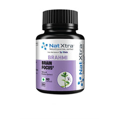 Natxtra Anxiety Relief Supplement, Improves Libido & Mood, Helps Ease Anxiety, Brahmi Made With Bacopa Monnerie Extract | 60 Capsules 100gm 0.2lbs