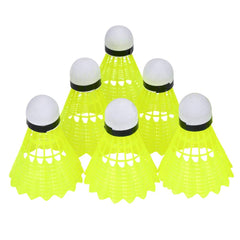 Yosoo Health Gear Nylon Badminton Shuttlecocks , Stable Flight And Good Toughness | Yellow , Pack Of 6
