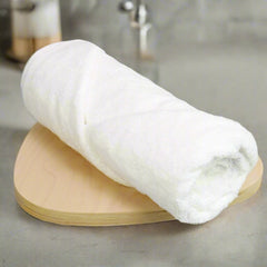 Heelium Bamboo Bath Towel 600 Gsm | Ultra Absorbent | 3x Softer Than Cotton Towels (White)