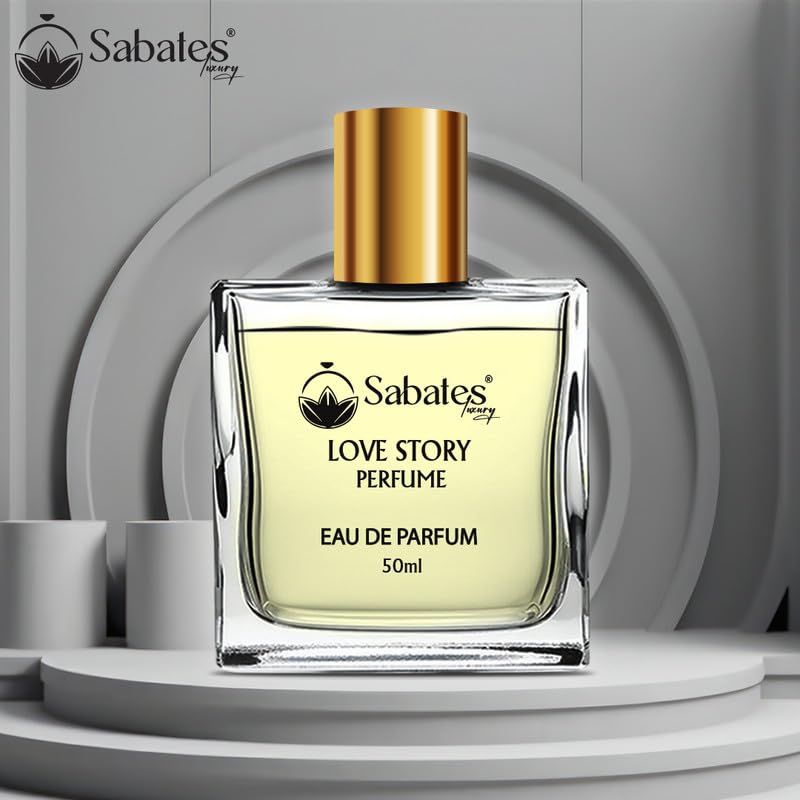 Sabates Love Story Eau De Parfum 50ml 1.6 Fl.oz. | Long Lasting French Fragrance For Unisex