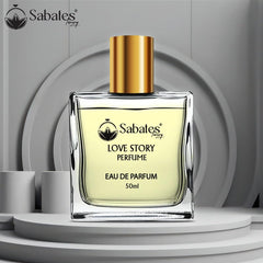 Sabates Love Story Eau De Parfum 50ml 1.6 Fl.oz. | Long Lasting French Fragrance For Unisex