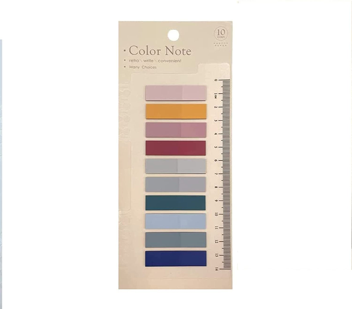 Index Tabs Sticky Notes With Ruler Multi Color Sticky Tabs For Notebook, Books - Packs Of 1
