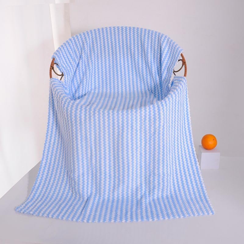Homecloud Ultra Soft 1 Bath + 1 Face Towel 700 Gsm | 3x Softer Than Cotton Towels Highly Absorbent & Ultra Fast Dry Towel | Set Of 2 (V Zack Sky Blue)