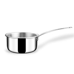 Triply Stainless Steel Tea Pan Or Milk Pan With Lid - 1 Liter, 14cm | Gas & Induction Base Sauce Pan