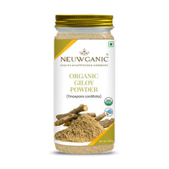 Neuwganic Organic Giloy Powder India Organic & Usda Organic Certified, For Reducing Inflammation, Detoxifying Body, Improving Function, Regulates Sugar | 450gm 0.9lbs
