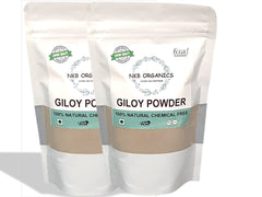 Nkb Organics Giloy Powder Guduchi Gulvel, Amrita, Amruta, Tinospora Cordifolia, Pure Natural & Organic, For Immunity Wellness | 250gm 0.5lbs Each Pack Of 2