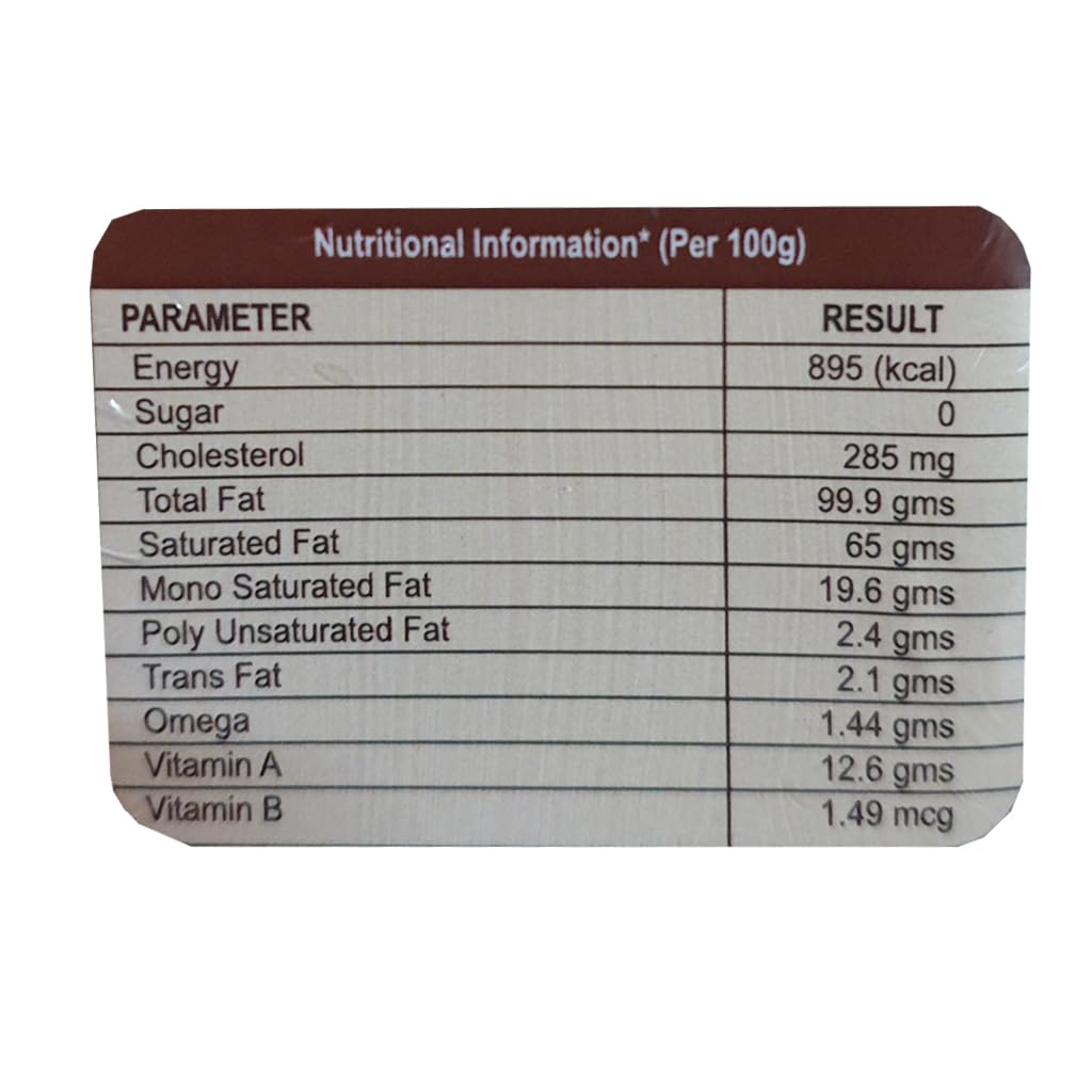 Pure Natural A2 Desi Cow Ghee By Gow Durbar | High In Vitamins A, D & Healthy Bilona Method Desi Cow Ghee Good For Strengthening Bones | (400ml) 13.5 Ounce | Jar Pack