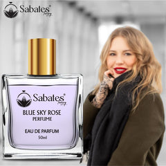 Sabates Blue Sky Eau De Parfum 50ml 1.6 Fl.oz. | Long Lasting Fresh Fragrance For Women