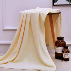 Cotton Bolls Textiles Premium Microfiber Bath Towel 400 Gsm | Ultra-Soft, Quick Dry Super Highly Absorbent, Superior Comfort, Durable & Elegant Design Towel (Beige)