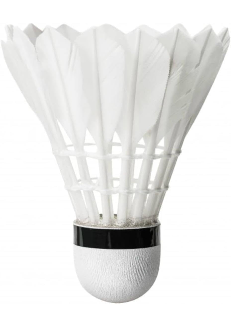 Zximpex Gold Series Badminton Feather Shuttlecock , With Eva - Based Cork Design | White , Pack Of 10