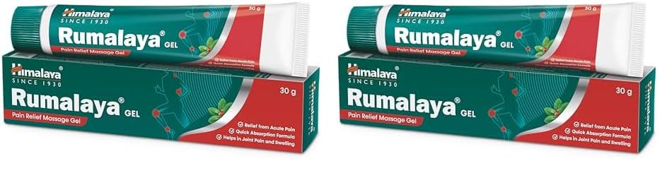 Himalaya Rumalaya Pain Relief Gel, Quick Relief From Body Pain, Ayurvedic Gel | 30gm (Pack Of 2)