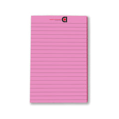 Wide Ruled 5x 8 - Inch 50-Sheet Lined Writing Note Pad (Yellow, Blue, Pink, Green) Pack Of 12