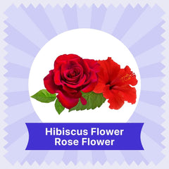 Blue Tea Caffeine Free Hibiscus Rose Herbal Tea - 60 Pyramid Tea Bags | Skin Glow Enhancing Tea - Gluten Free, Non GMO | Plant Based Tangy Flavor - Zip Lock Pouch