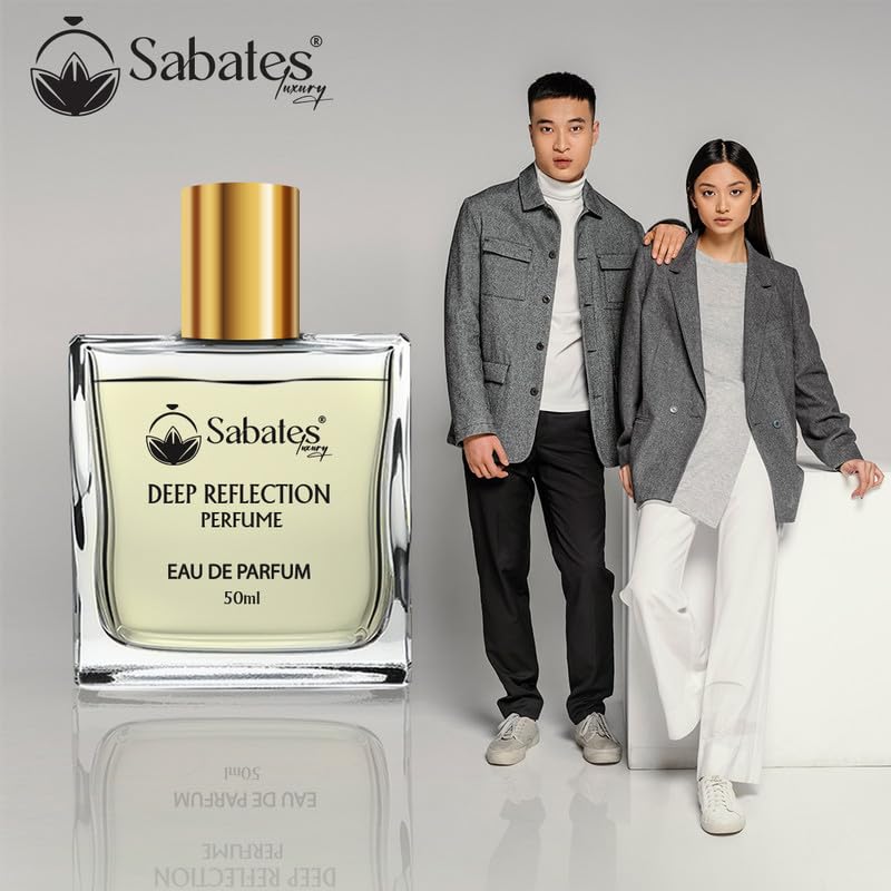 Sabates Deep Reflection Eau De Parfum 50ml 1.6 Fl.oz. | Woody & Warm Fragrance For Men & Women