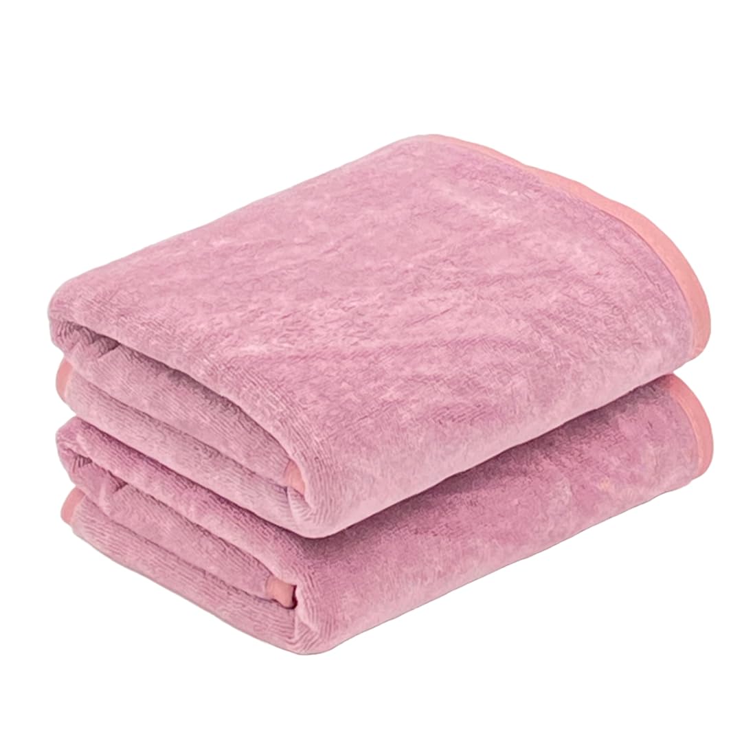 Patpug Ultra Soft Microfiber Hand Towel 400 | Comfortable, Fade Resistant, Highly Absorbent, Quick Drying Towel (Purple) - 2 Piece
