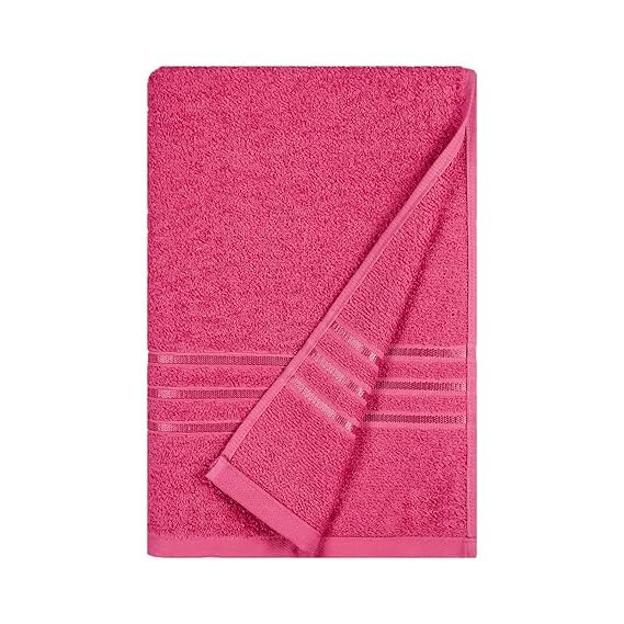 Terry'S Soft 100% Cotton Bath Towels 500 Gsm | Large Size Luxury Bath Towel Soft & Absorbent Bath Towel For Men & Women (Pink)