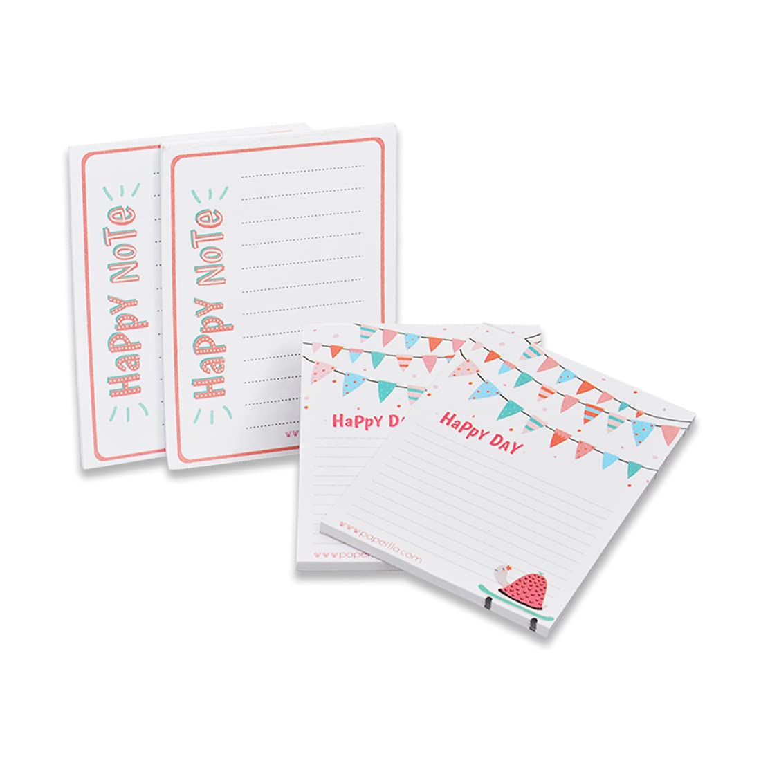 Daily Planner Notepad, Undated Daily Timed To-Do List Pad For Priorities, 100 Pages, Set Of 4