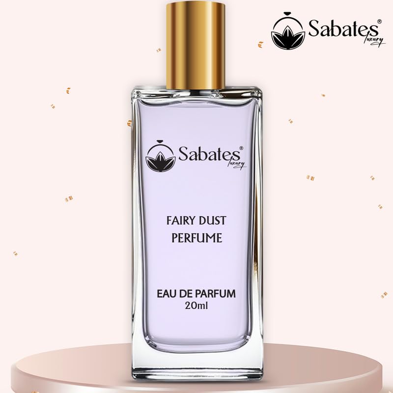 Sabates Fairy Dust Eau De Perfum 20ml 0.6 Fl.oz. | Long Lasting Aqua Fragrance For Women