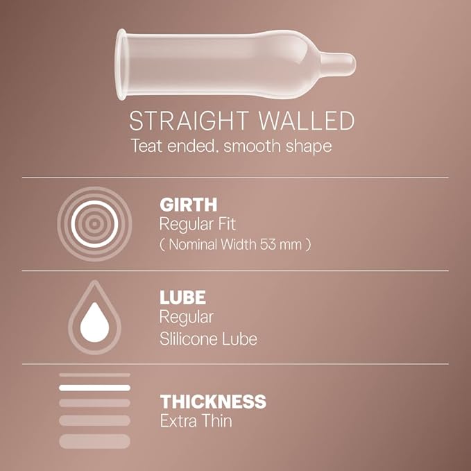 Durex Extra Thin Intense Chocolate Flavoured Condoms For Men - 12s