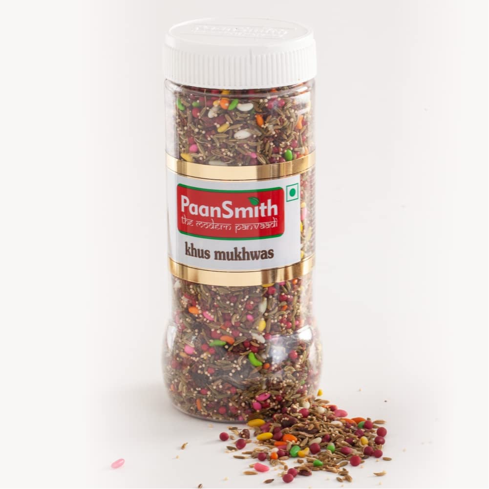 Paansmith Khus Mukhwas 220gm, | After Meal Digestive | Jar Pack