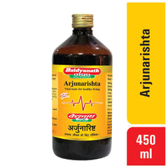 Baidyanath Asli Ayurved Arjunarishta, Herbal Tonic For Healthy Heart, Digestion & Cardiac Function Support | 450ml 0.9lbs Each Pack Of 2