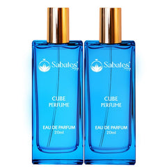 Sabates Cube Eau De Parfum Each 20ml 0.6 Fl.oz. Combo Of 2 | Affordable Luxury Fragrance For Men & Women