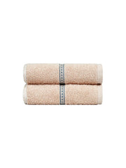 Mytrident Hand Towel Urban Comfort 400 Gsm | 100% Cotton Bath Towel (Hexa Brown)- Pack Of 2