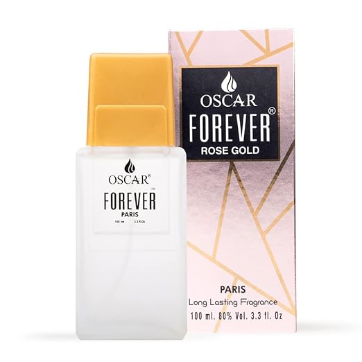 Oscar Forever Rose Gold | Aromatic Fougere Fragrance | Long Lasting Perfume For Women | 100ml 3.4 Fl.oz.