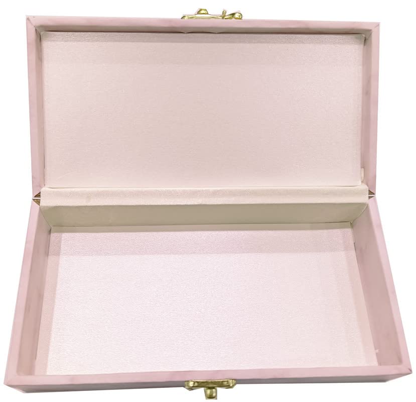 Designer Wodden Fancy Shagun Gift Boxes For Wedding, Shagun Cash Box Or Money Box With Mgi Printing For Wedding, Engagement, Holi, Diwali, Baby Showers, Colour - Rose Pink