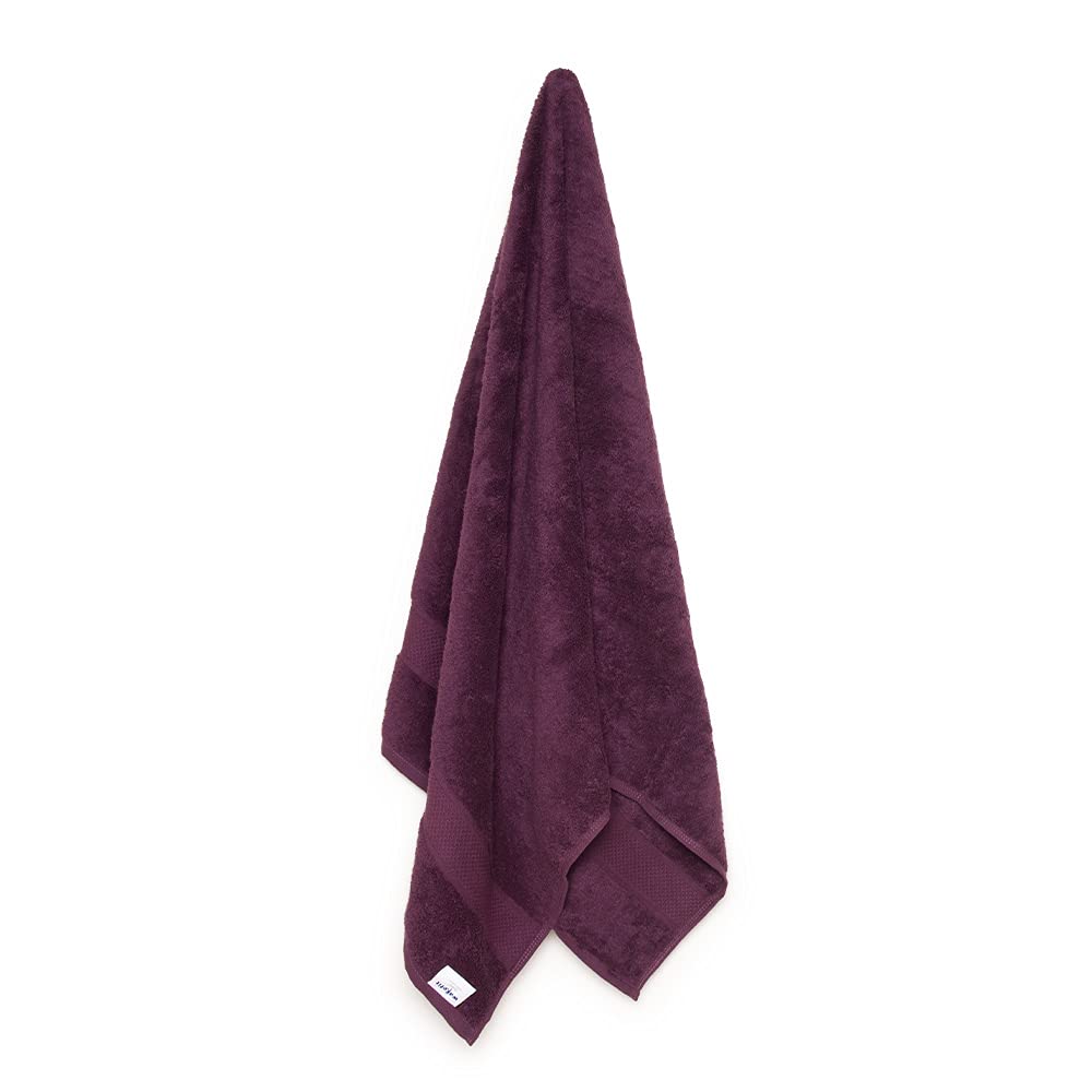 Wakefit 100% Cotton Terry Bath Towels 1000 Gsm (Grape Wine & Cafe Noir) Large Size Towel For Men & Women - 2 Pieces