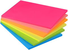 Sticky Notes Set Pad Big Size - 4 X 6 | Ideal For School, Office Supplies - 6 Pads X 45 Sheets