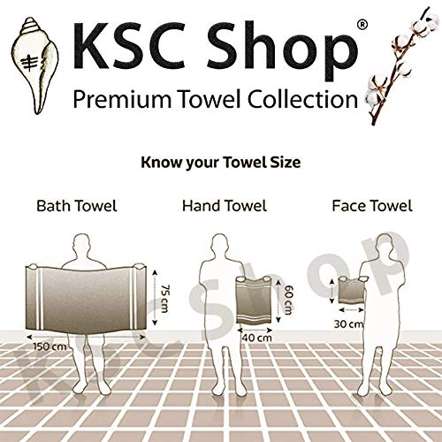 Ksc Shop Premium Luxury Cotton Face Towel 900 Gsm | Ultra Soft Highly Absorbent Face Towel (Nectar Peach) - Pack Of 6