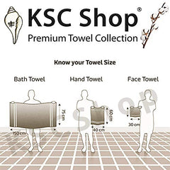 Ksc Shop Royal Cotton Hand Towel 750 Gsm - Set Of 6 (Navy Blue)