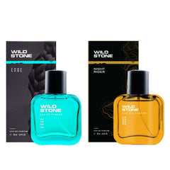 Wild Stone Edge & Night Rider Eau De Perfume 60ml 2.0 Fl.oz. | Perfect Gift Set For Men | Long Lasting