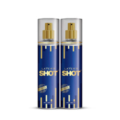 Layer'r Shot Combo Of 2 Passion Fragrant Body Spray For Men | Long Lasting Fragrance Each 135ml 4.56 Fl.oz.