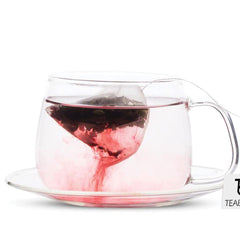 Teabox Hibiscus Lemongrass Tisane Tea - 25 Pyramid Tea Bags | Made With Citrusy Tisane Hibiscus, Lemongrass & Licorice - Caffeine Free | Hot & Cold Tea