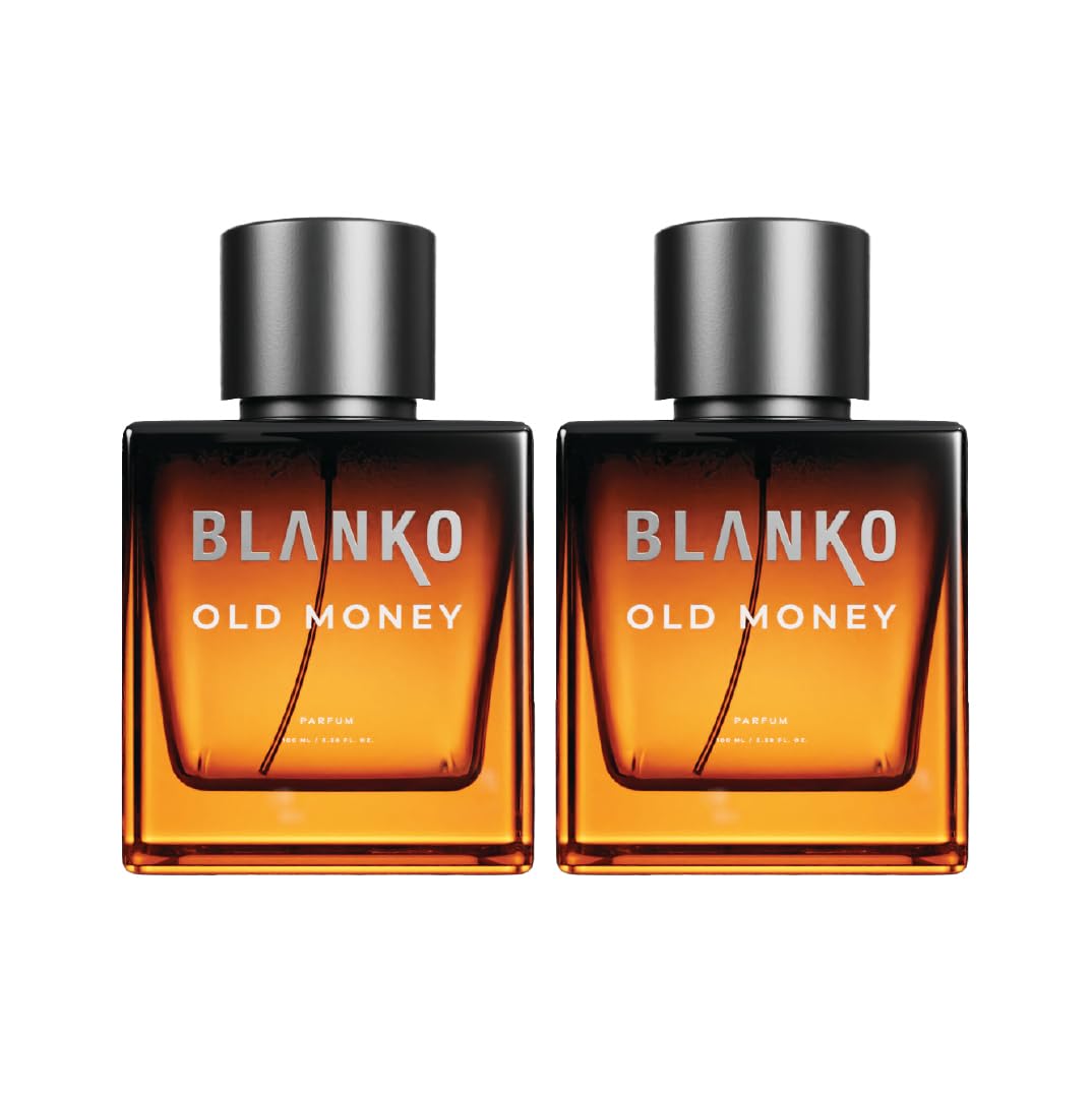 Blanko Old Money Time Lock Technology Parfum 100ml 3.4 Fl.oz. Each Pack Of 2 | Luxury Fragrance Gift Set For Husband, Father, Brother