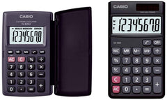Casio SX-300-W Portable Calculator & Casio HL820VL-BK Portable Calculator With Flap Cover | Pocket Size Calculator