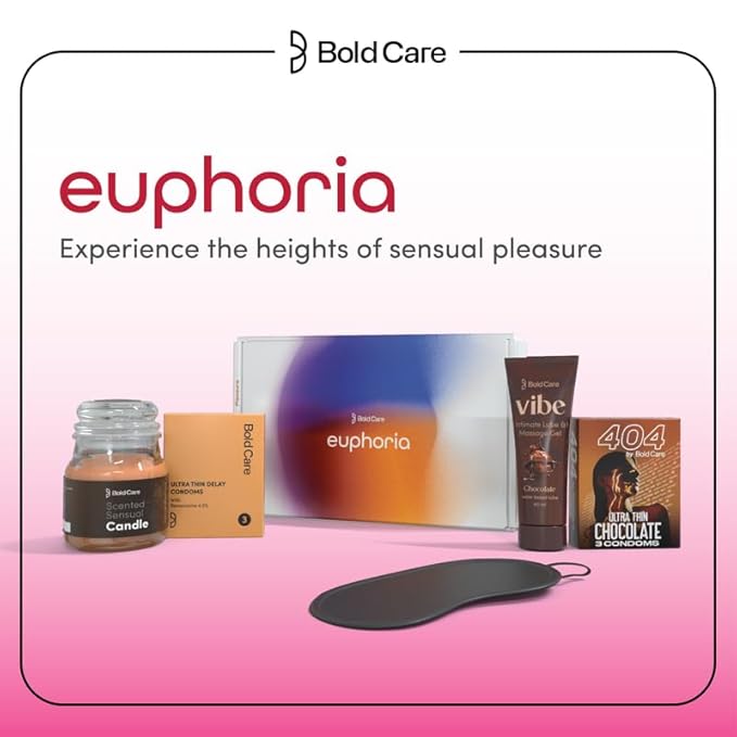 Bold Care Euphoria Couples Kit For Date Nights | Condoms, Lube & Accessories For Memorable Moments