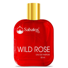 Sabates Wild Rose Eau De Parfum 50ml 1.6 Fl.oz. | Aromatic Blend Of Masculine Fragrance | 100% Liquid Perfume Without Gas