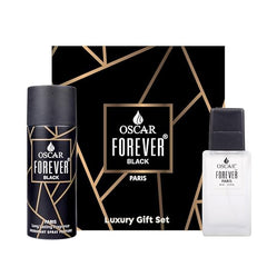 Oscar Exclusive Combo Of 2 Gift Collection Of Forever Black Paris 150ml 5 Fl.oz.with Forever Paris Eau De Parfum 60ml 2 Fl.oz. | Premium Long Lasting Perfume For Men & Women| Skin Friendly Unisex Perfume