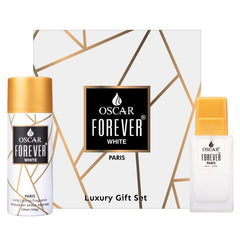 Oscar Exclusive Combo Of 2 Gift Collection Of Forever White Paris150ml 5 Fl.oz. + Forever Paris | Eau De Parfum 60ml 2 Fl.oz. | Premium Long Lasting Fragrance & Skin Friendly Body Spray For Unisex