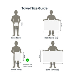Premium 100% Combed Cotton Hand Towels 400 Gsm | Ultra Soft, Quick Dry & Highly Absorbent, For Home, Gym & Travel Hand Towel (White) - Pack Of 2
